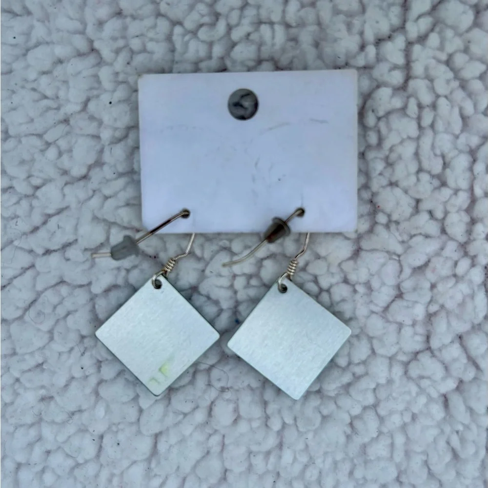 Handcrafted Geometric Earrings Dangle New
